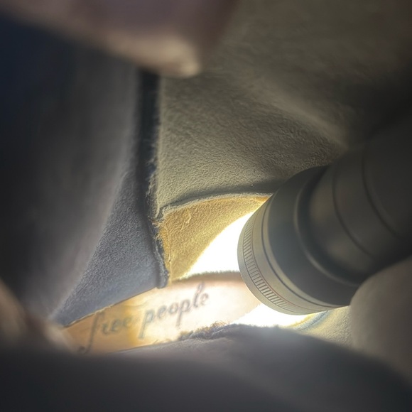 FREE PEOPLE REAL FUR TALL COLORBLOCK BOOTS - 37 EURO/ 7 US ๐๐ค๐คโ๏ธ - Picture 10 of 10